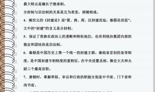 高中合格性历史必背知识点 高一历史知识点总结