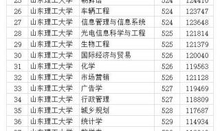 山东理工大学录取分数线 山东理工录取分数线