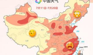 2021年几点入伏 2021全国头伏热力地图